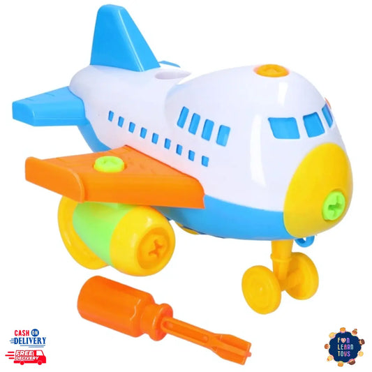 Kids Aviation Engineering Set - Build & Assemble Your Own Airplane with Screwdriver -  Inspire Future Engineers