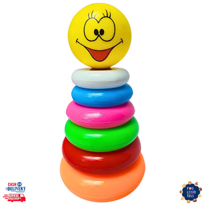 Colorful Stacking Ring Toy - Build Essential Skills in Size, Order, and Concentration