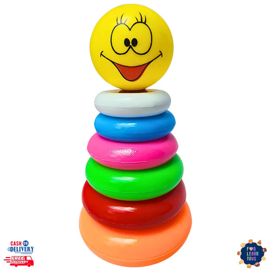 Colorful Stacking Ring Toy - Build Essential Skills in Size, Order, and Concentration
