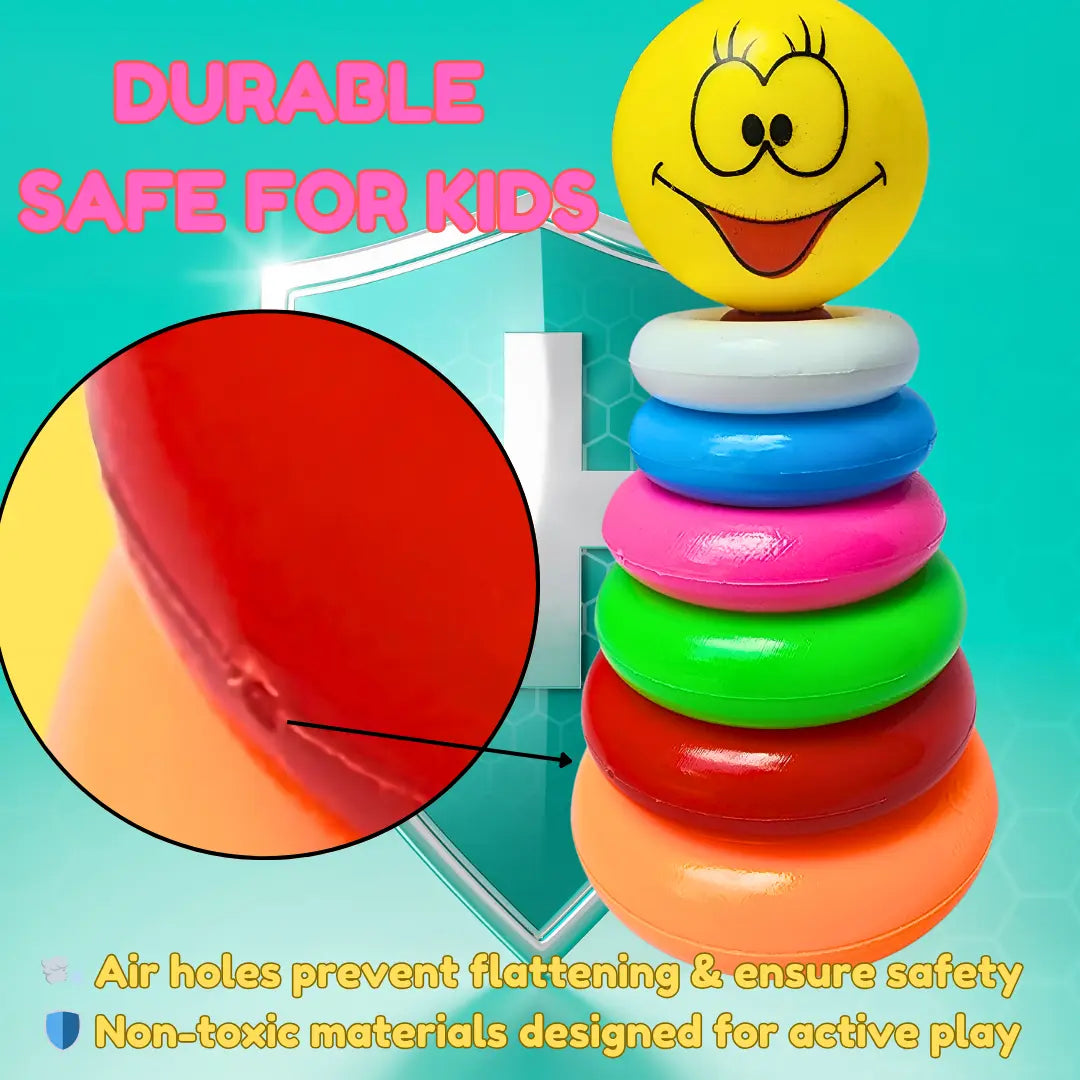 Colorful Stacking Ring Toy - Build Essential Skills in Size, Order, and Concentration